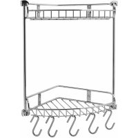 Полка корзина WasserKRAFT угловая Хром арт-K-1222 — фото 1, Полки для ванной и душа