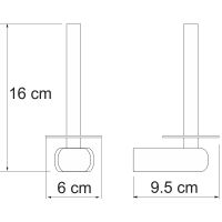 Держатель запасного рулона WasserKRAFT Berkel Хром арт-K-6897 — фото 3, Держатели для запасных рулонов