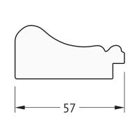 Зеркало Evoform Definite 134х74 в багетной раме - Беленый дуб 57 мм арт-BY 1101 — фото 5, Зеркала в ванную комнату