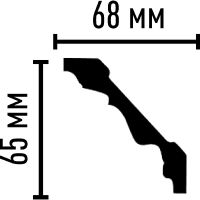 Карниз Decomaster 2400x65x68 мм арт-95018 — фото 2, Карнизы