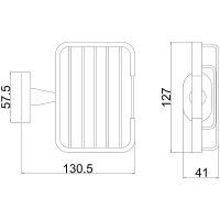 Мыльница Belz B900 Хром арт-B90002-1 — фото 2, Мыльницы