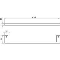 Полотенцедержатель Nofer Corinto Хром арт-16920.40.B — фото 2, Полотенцедержатели
