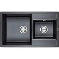 Кухонная мойка Paulmark Tandem 82 Черная арт-PM238250-BL — фото 1, Кухонные мойки