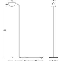 Торшер Maytoni Modern Mollis Черный арт-MOD126FL-01B — фото 4, Торшеры