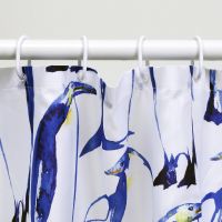 Штора для ванны WasserKRAFT Berkel 180х200 Пингвины арт-SC-49101 — фото 3, Шторы для ванной