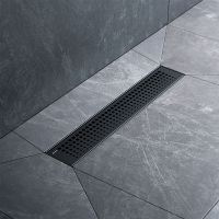 Душевой лоток AM.PM MasterFlow 40 с Черной матовой решеткой Cut Gradient арт-W01SC-P11-040-01BM — фото 4, Душевые лотки
