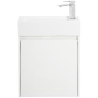 Тумба под раковину BelBagno Kraft Mini 50 L подвесная Bianco Opaco арт-KRAFT MINI-500/260-1A-SO-BO-L — фото 1, Тумбы под раковину
