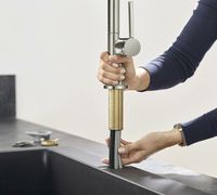 Товар: Смеситель для кухни Hansgrohe Talis M54 Сталь арт-72800800 - фото 6 Смеситель для кухни Hansgrohe Talis M54 Сталь арт-72800800 — фото 6, Смесители для кухни