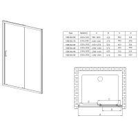 Товар: Душевая дверь Vincea Alpha 120 профиль Брашированное золото стекло прозрачное арт-VDS-3AL120CLG - фото 4 Душевая дверь Vincea Alpha 120 профиль Брашированное золото стекло прозрачное арт-VDS-3AL120CLG — фото 4, Раздвижные душевые двери