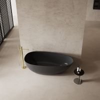 Карбоновая ванна Abber Karbon 170x80 Черная без гидромассажа арт-AK9011-1.7 — фото 3, Акриловые ванны