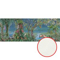Фреска Ortograf Its Jungle 33679 Фактура флок FLK Флизелин (7,8*3) Зеленый/Разноцветный, Деревья/Птицы арт-33679 (флок FLK) — фото 1, Фрески