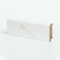 Плинтуса Deartio Премиум Белый МДФ 2050х60х16 мм арт-U 102-60 — фото 1, Напольные плинтусы