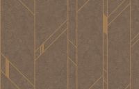 Обои LOYMINA Liberty Флизелин (1*10,05) Коричневый/Золото, Геометрия арт-LIB3 010 — фото 2, Обои для стен