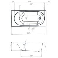 Товар: Акриловая ванна Marka One Atlas 150х70 без гидромассажа арт-01атл1570 - фото 5 Акриловая ванна Marka One Atlas 150х70 без гидромассажа арт-01атл1570 — фото 5, Акриловые ванны