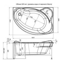 Акриловая ванна Aquanet Jamaica 160x100 L без гидромассажа арт-203986 — фото 9, Акриловые ванны