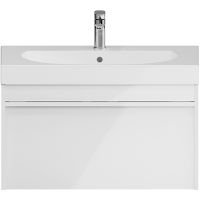 Тумба под раковину Kerama Marazzi Modula 80 MO.80.1+1\WHT подвесная Белая глянцевая арт-MO.80.1+1\WHT — фото 1, Тумбы под раковину