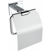 Держатель туалетной бумаги CeramaLux Gamma с крышкой Хром арт-12307 — фото 1, Держатели туалетной бумаги