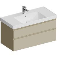 Тумба под раковину Kerama Marazzi Cubo 100 CUB.100.2\LIM подвесная Лимо матовый арт-CUB.100.2\LIM — фото 2, Тумбы под раковину