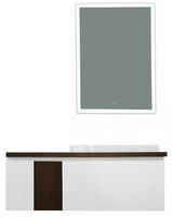 Тумба с раковиной Эстет Malibu 140 R подвесная Белая Темное дерево арт-ФР-00007127 — фото 3, Тумбы с раковиной