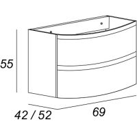 Товар: Тумба под раковину Cezares Vague 69 подвесная Grigio lucido арт-54854 - фото 6 Тумба под раковину Cezares Vague 69 подвесная Grigio lucido арт-54854 — фото 6, Тумбы под раковину