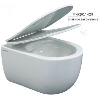 Комплект унитаза Berges Ventas Rimless с инсталляцией Novum с сиденьем Микролифт и Черной SoftTouch клавишей смыва арт-043344 — фото 4, Комплекты унитаз + инсталляция