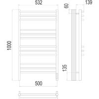 Товар: Электрический полотенцесушитель Terminus Прато П12 500х1000 Хром арт-4670078527134 - фото 5 Электрический полотенцесушитель Terminus Прато П12 500х1000 Хром арт-4670078527134 — фото 5, Электрические полотенцесушители