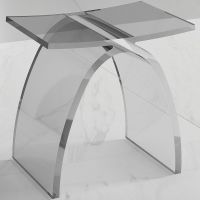 Стульчик для ванной Abber Kristall Прозрачный арт-AT1739Perle — фото 2, Сиденья