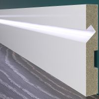 Плинтус Evrowood 2000x100x16 мм арт-PN 103 led — фото 1, Плинтуса напольные