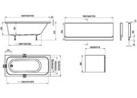 Акриловая ванна Ravak Chrome 170x75 без гидромассажа арт-C741000000 — фото 7, Акриловые ванны