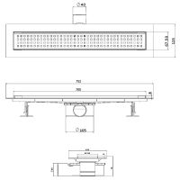 Товар: Душевой лоток Esbano Eco 70 E-RAIN-70MB с Черной матовой решеткой арт-ESTRECORAIN70MB - фото 2 Душевой лоток Esbano Eco 70 E-RAIN-70MB с Черной матовой решеткой арт-ESTRECORAIN70MB — фото 2, Душевые лотки