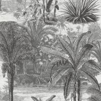 Обои Lutece Les Essentiels Винил на флизелине (0,53*10,05) Серый/Белый, Деревья арт-51211519 — фото 1, Обои для стен