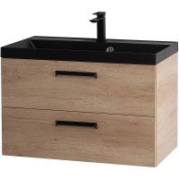 Тумба под раковину BelBagno Aurora 80 подвесная Rovere Nebrasca Nature арт-AURORA-800-2C-SO-RNN — фото 4, Тумбы под раковину