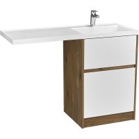 Тумба под раковину Aquaton Лондри 120 Дуб Рустикальный без фасада арт-1A266901LHDR0 — фото 1, Тумбы под раковину