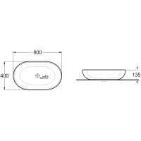 Товар: Раковина-чаша Vincea 80 Белая арт-VBS-114 - фото 2 Раковина-чаша Vincea 80 Белая арт-VBS-114 — фото 2, Раковины накладные
