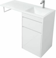 Тумба с раковиной Aquanet Токио 110 R Белая арт-239299 — фото 7, Тумбы с раковиной