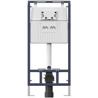 Комплект унитаза с инсталляцией AM.PM Like с сиденьем Микролифт и клавишей смыва Хром глянцевый арт-IS100251.801900 — фото 2, Комплекты унитаз + инсталляция