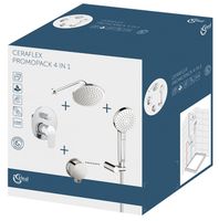 Душевая система Ideal Standard Ceraflex Хром арт-BC447AA — фото 7, Встраиваемые душевые комплекты
