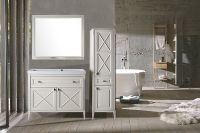 Зеркало ASB-Woodline Монте 100 Бежевое арт-10777 — фото 3, Зеркала в ванную комнату