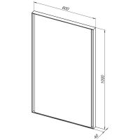 Зеркало Allen Brau Infinity 60 с подсветкой Белое с сенсорным выключателем арт-1.21019.WT — фото 9, Зеркала в ванную комнату