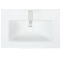 Раковина WeltWasser Deilbach 7517 60 Белый глянец арт-10000005583 — фото 2, Раковины встраиваемые сверху