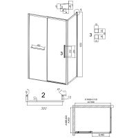 Душевой уголок Grossman Style 110х90 профиль Хром стекло шиншилла арт-120.K33.05.1190.10.02 — фото 11, Прямоугольные душевые уголки