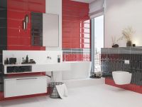 Керамический декор Cersanit Evolution Вставка линии черно-белый 20х44 см арт-EV2G443 — фото 4, Керамическая плитка