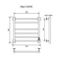 Электрический полотенцесушитель Ника Step-2 60/50 U Белый матовый арт-STEP-2 60/50 бел мат U — фото 2, Электрические полотенцесушители