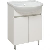 Тумба под раковину Runo Лада 60 Белая арт-00-00001163 — фото 1, Тумбы под раковину