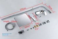 Душевая система Gappo G07 Хром арт-G2407-11 — фото 5, Душевые стойки