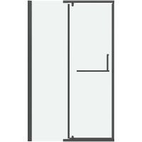 Душевая дверь Grossman Pragma 100 профиль Графит сатин стекло прозрачное арт-100.K33.03.100.42.00 — фото 1, Распашные душевые двери