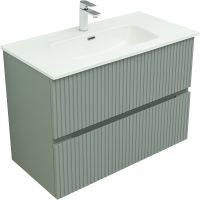 Тумба под раковину Aquanet Джейн 100 подвесная Мисти грин арт-313320 — фото 2, Тумбы под раковину