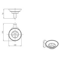 Мыльница Raglo Хром арт-R300.02 — фото 12, Мыльницы