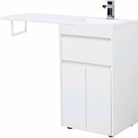 Тумба с раковиной Aquanet Токио 110 R Белая арт-239207 — фото 3, Тумбы с раковиной