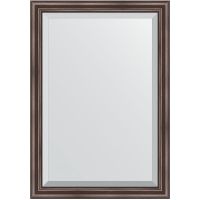 Зеркало Evoform Exclusive 101х71 с фацетом в багетной раме - Палисандр 62 мм арт-BY 1194 — фото 1, Зеркала в ванную комнату
